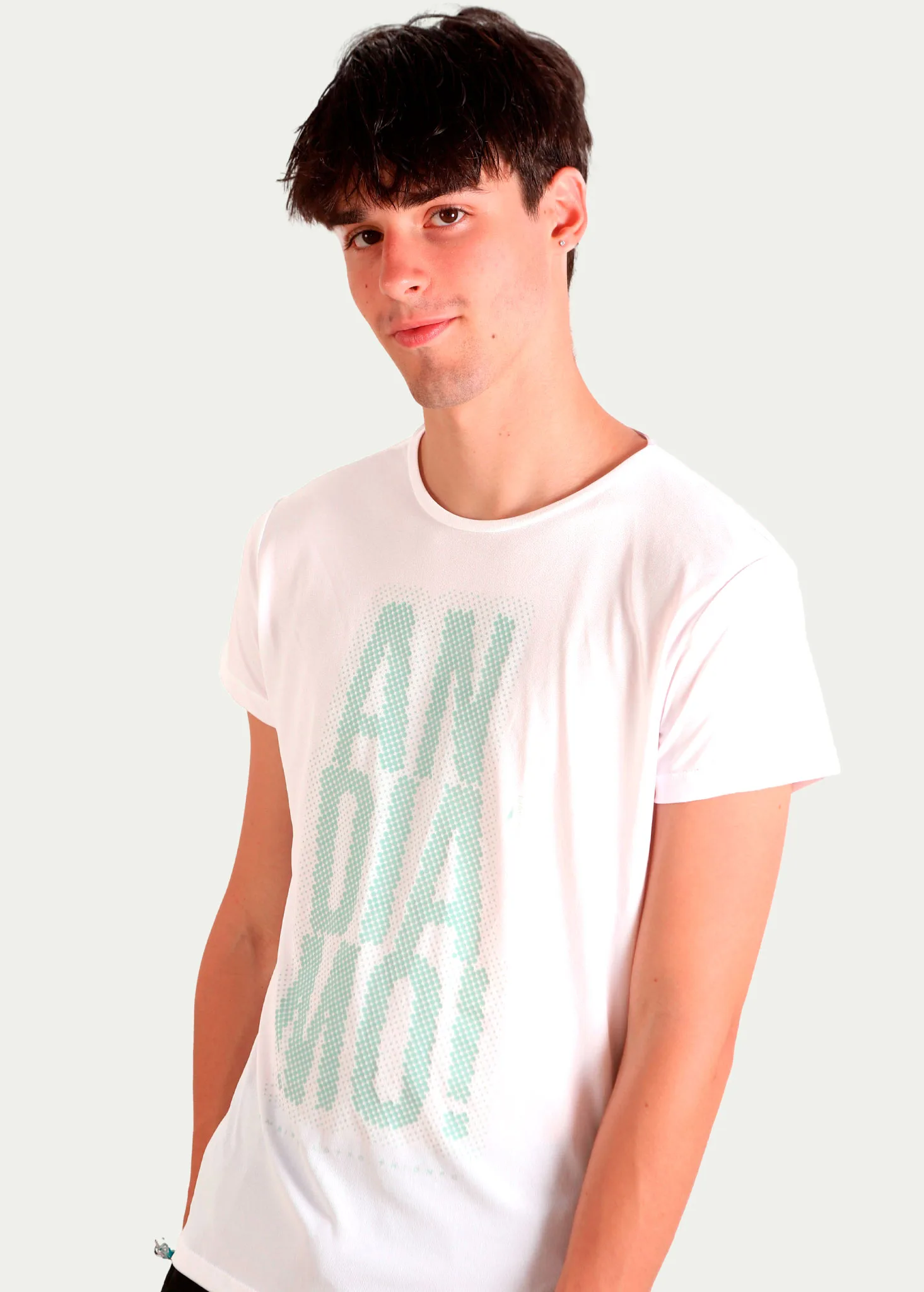 andiamo1-nova Camiseta Hitech em 100% Poliamida Branca Tecido Levissimo Pionieri