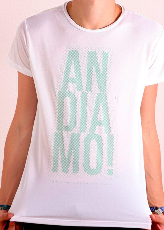 Camiseta Hitech em 100% Poliamida Branca Tecido Levissimo Pionieri
