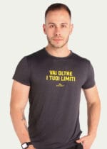 Camiseta Hitech toque gelado Poliamida - Pionieri Limiti - Chumbo
