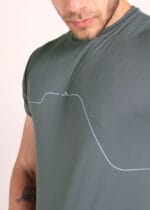 Camiseta em Poliamida Antiodor UV 50 - Pionieri Linha Logo - Dark Gray - Image 2