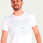 Camiseta Hitech em 100% Poliamida Branca Tecido Levissimo Pionieri