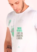 Camiseta em Poliamida Antiodor - Pionieri Tenis Smash Potente - Branco - Image 3