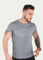 Camiseta toque gelado Poliamida - Pionieri Sub - Cinza Meclado