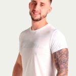 Camiseta Hitech em 100% Poliamida Branca Tecido Levissimo Pionieri