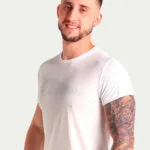 Camiseta Hitech em 100% Poliamida Branca Tecido Levissimo Pionieri