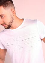Camiseta em Poliamida Antiodor - Pionieri Grafismo - Branca - Image 2