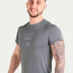 Camiseta Hitech em 100% Poliamida Dark Gray Tecnodry Pionieri