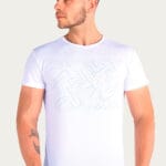 Camiseta Hitech em 100% Poliamida Branca Tecido Levissimo Pionieri