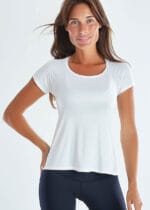 Camiseta Feminina em Poliamida Antiodor - Pionieri Lisa Branca