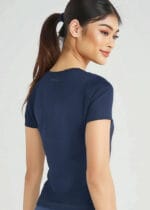 Camiseta Feminina em Poliamida Antiodor UV 50 - Pionieri - Azul Marinho - Image 2