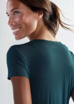 Camiseta Feminina em Poliamida Antiodor - Pionieri Verde Petroleo - Image 2