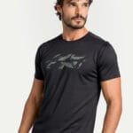Camiseta Hitech em 100% Poliamida Preta Tecido Levissimo Pionieri