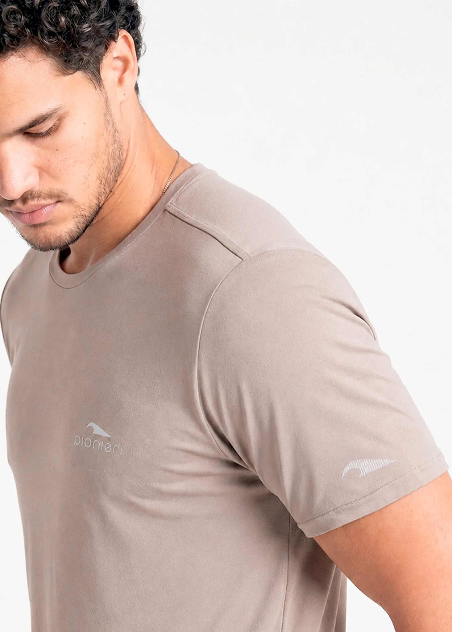 Camiseta Pionieri em Poliamida Antiodor - Marrom Capuccino - Image 2