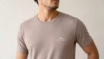 Camiseta Hitech em 100% Poliamida Marrom Capuccino Tecido Levissimo Pionieri