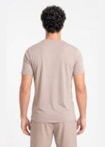 Camiseta Hitech em 100% Poliamida Marrom Capuccino Tecido Levissimo Pionieri