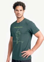 Camiseta Pionieri em Poliamida Antiodor - Marathon Spirit Verde